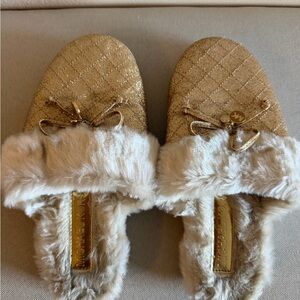 Michael Kors Glittering Gold Women's Slippers